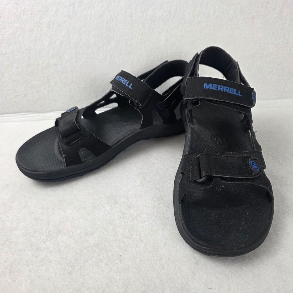 Merrell Mens Sport Sandals Black Snorkel Blue J289823C Size 8 Adjustable Straps